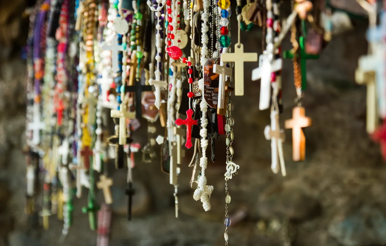 Photo wallpaper macro, background, cross