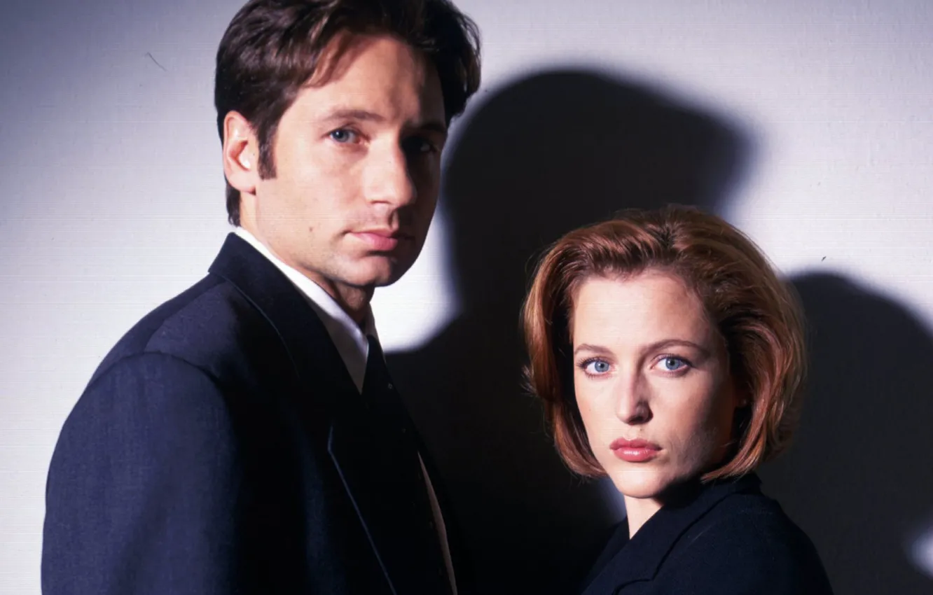 Photo wallpaper the series, The X-Files, David Duchovny, Classified material, Gillian Anderson, Dana Scully, Fox Mulder