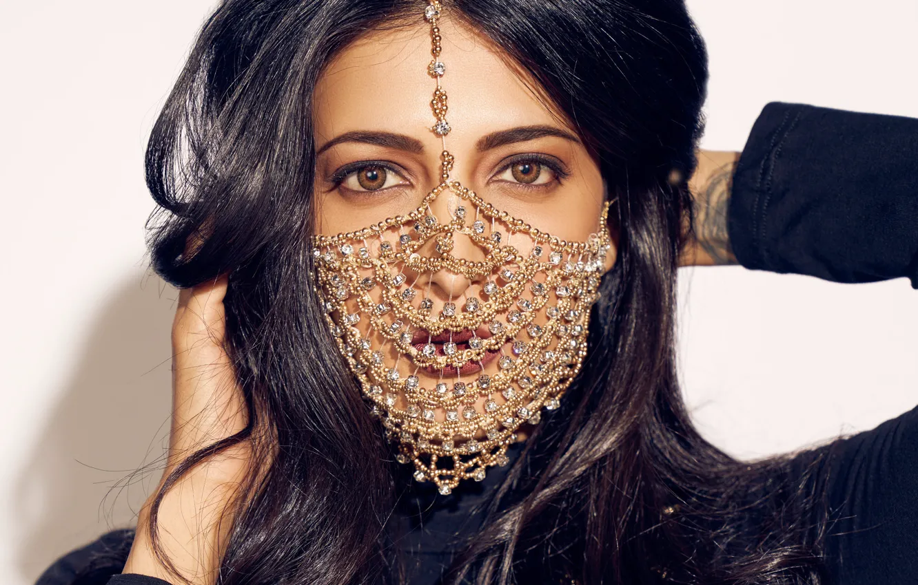 Photo wallpaper girl, hot, sexy, eyes, smile, beautiful, model, pretty