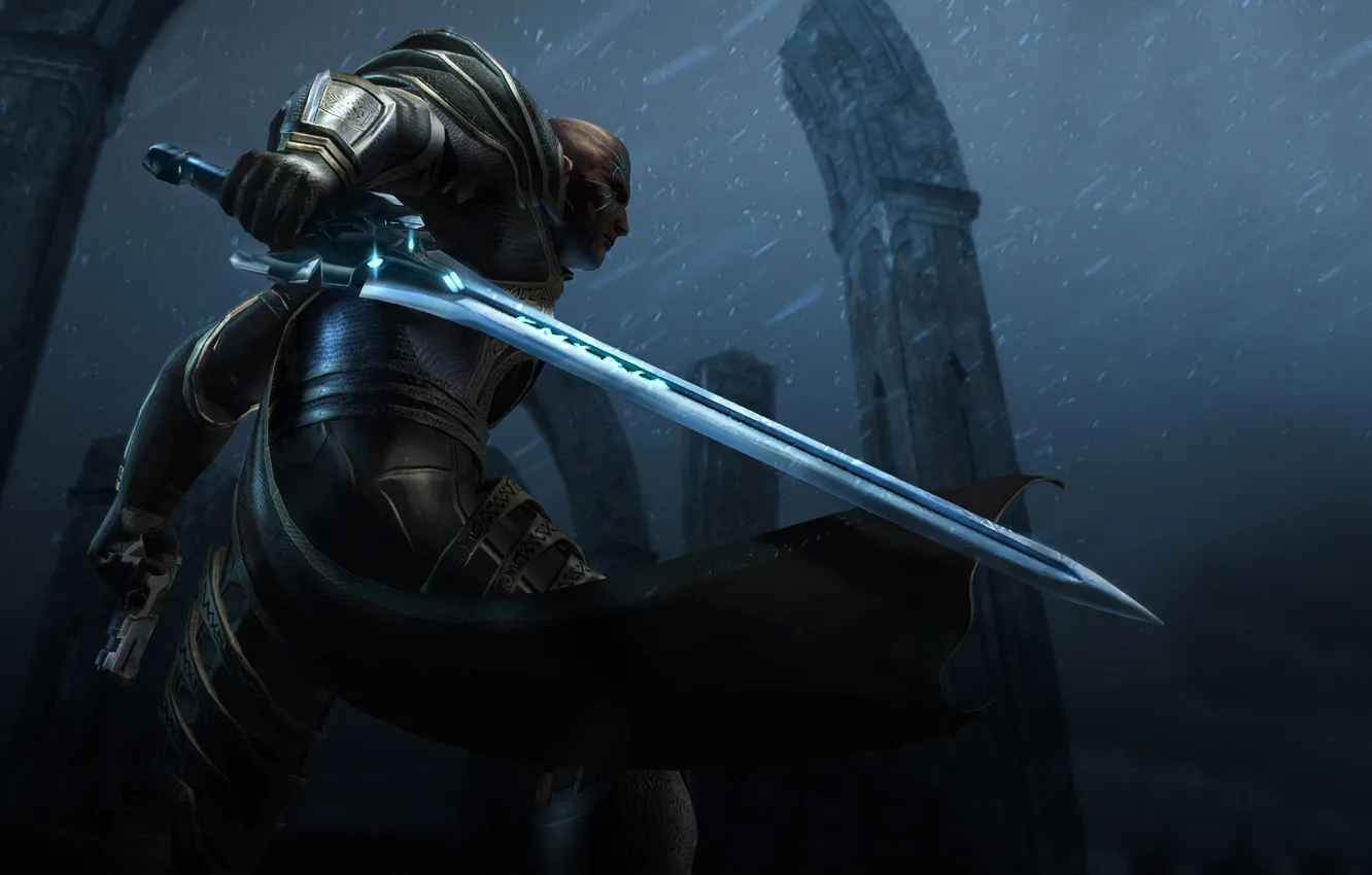 Photo wallpaper weapons, sword, warrior