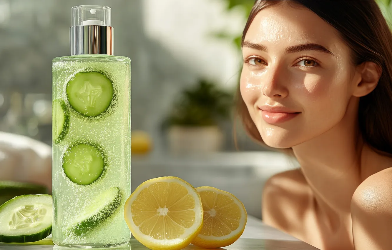 Photo wallpaper look, girl, the sun, light, face, lemon, portrait, shadow