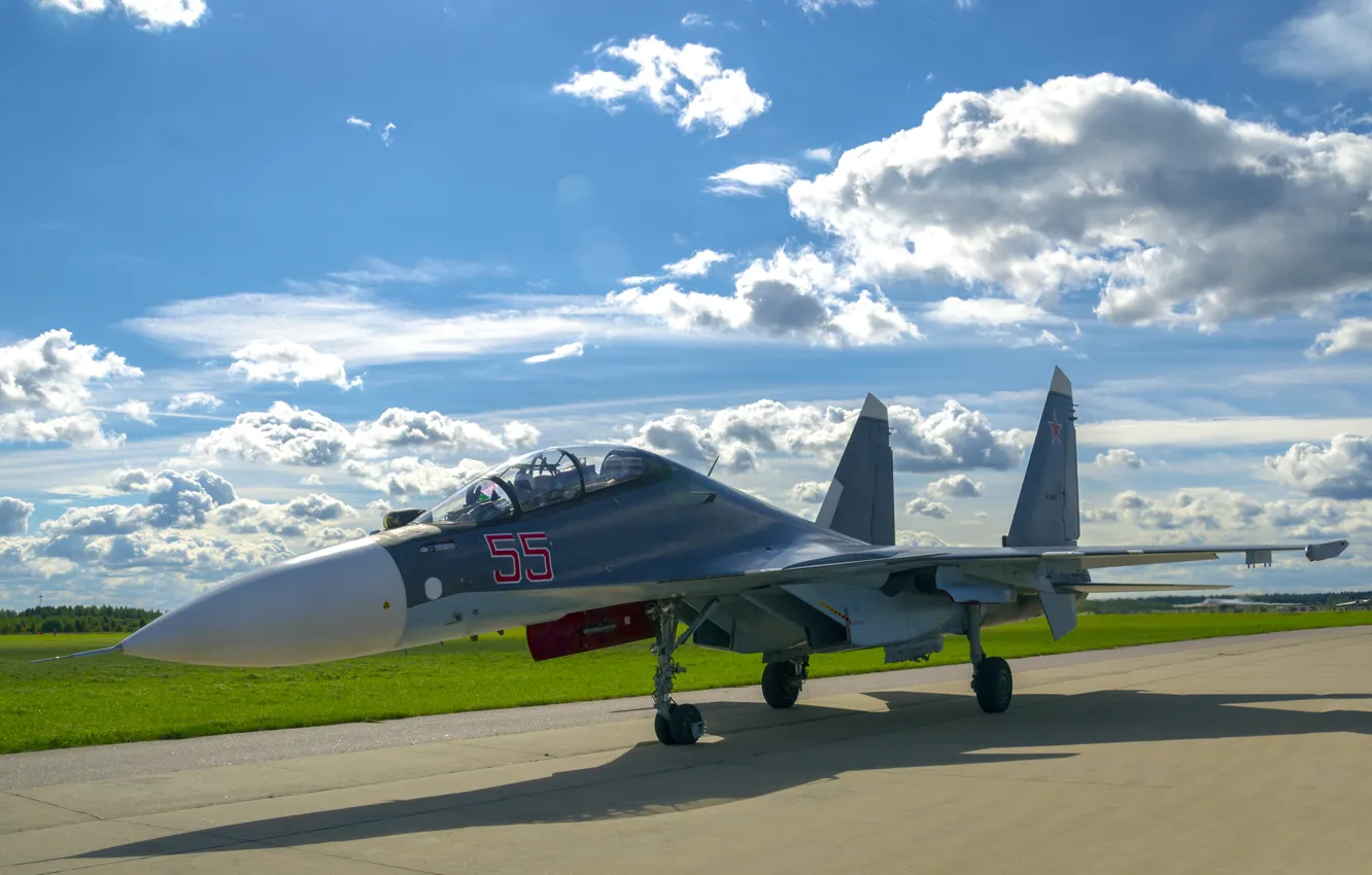 Photo wallpaper fighter, Sukhoi, multipurpose, Su-30SM