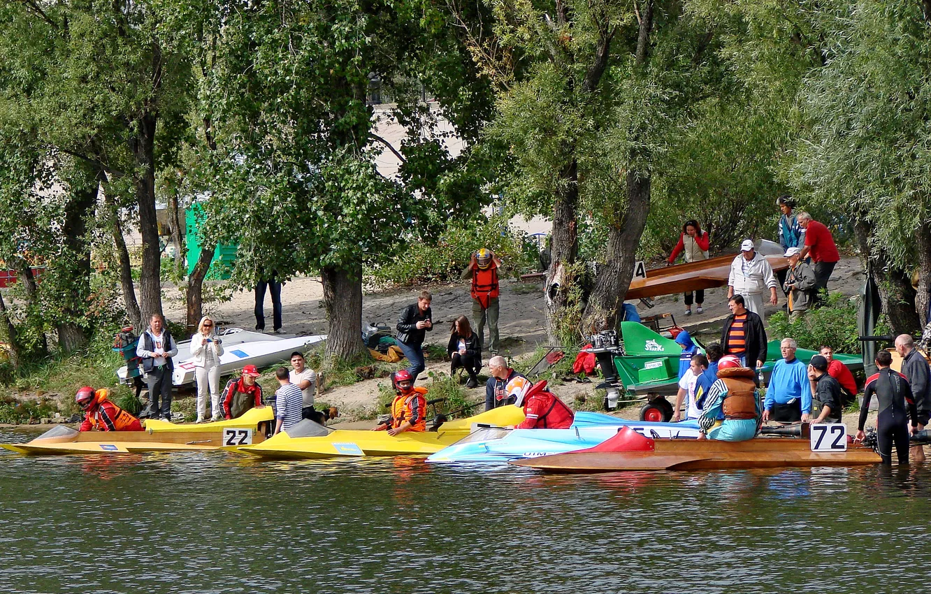 Photo wallpaper race, boat, speed