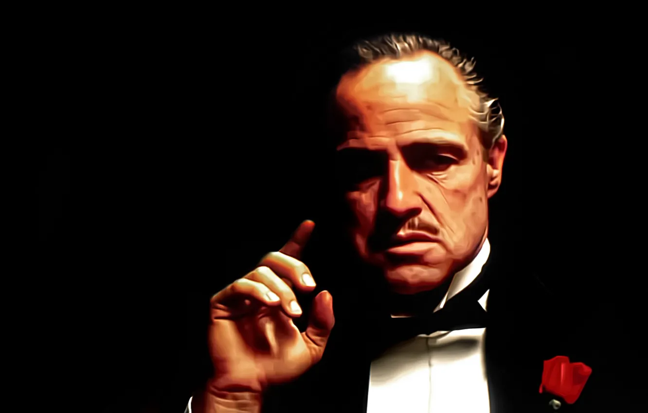 Photo wallpaper style, movie, art, classic, Marlon Brando, godfather, the godfather, Corleone