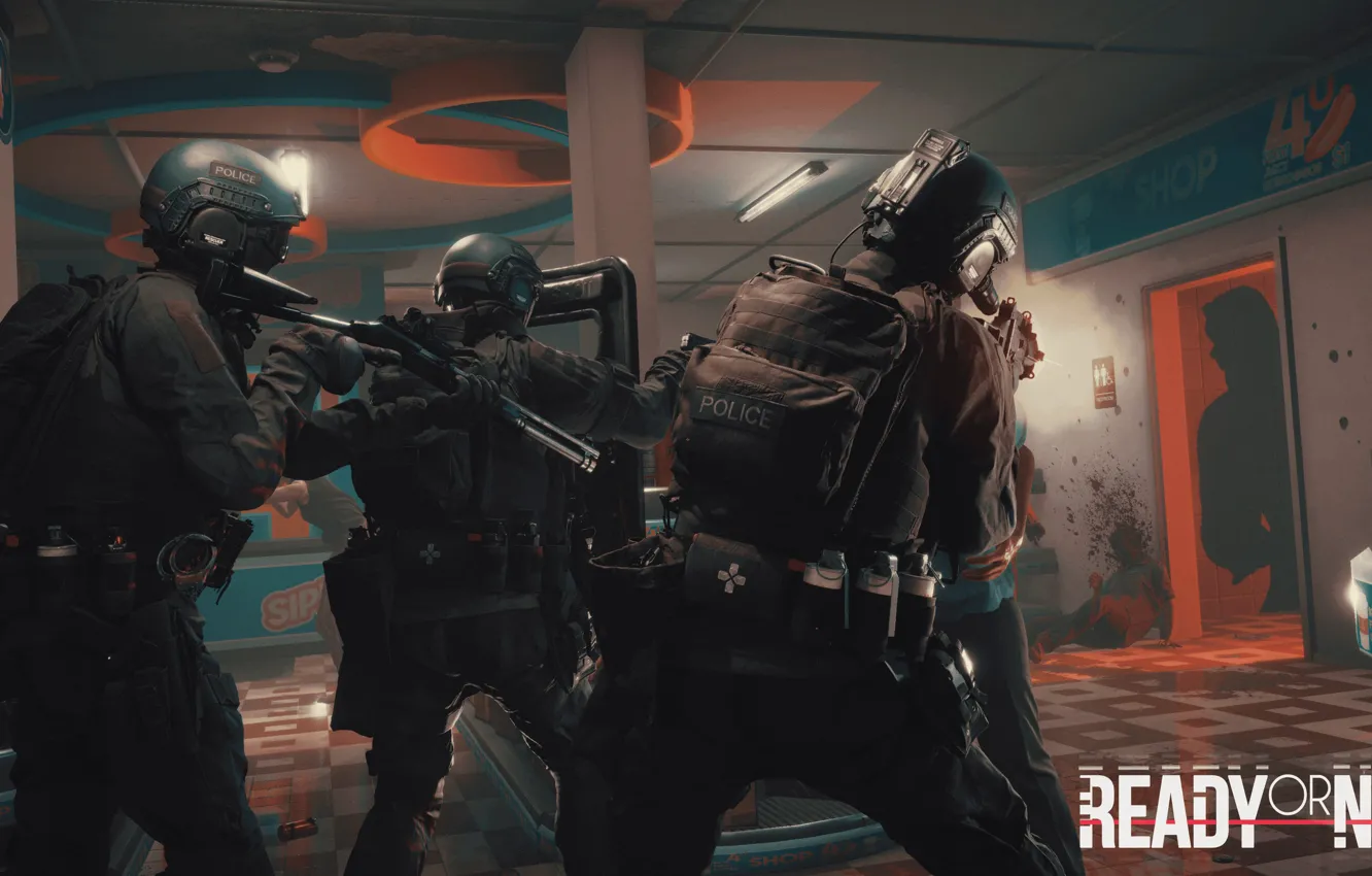 Photo wallpaper night, the game, characters, Ready Or Not