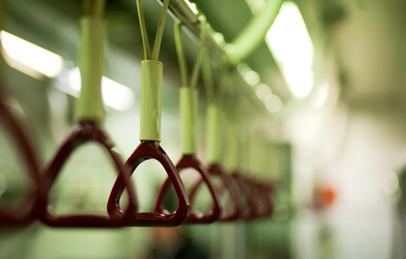 Photo wallpaper macro, photo, creative, background, Wallpaper, handrails, bus, different