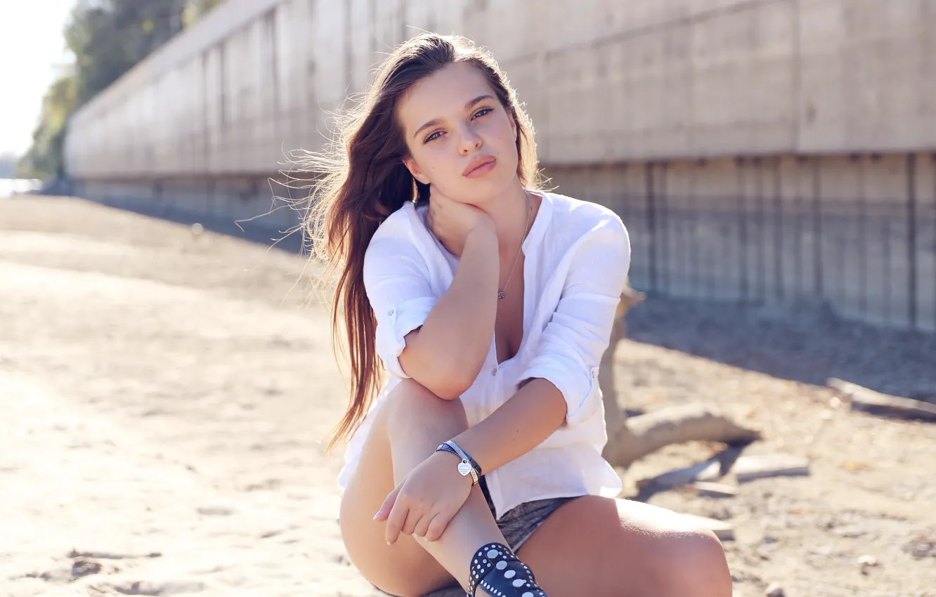 Photo wallpaper look, girl, pose, Alexander Zamyatin, Nonna