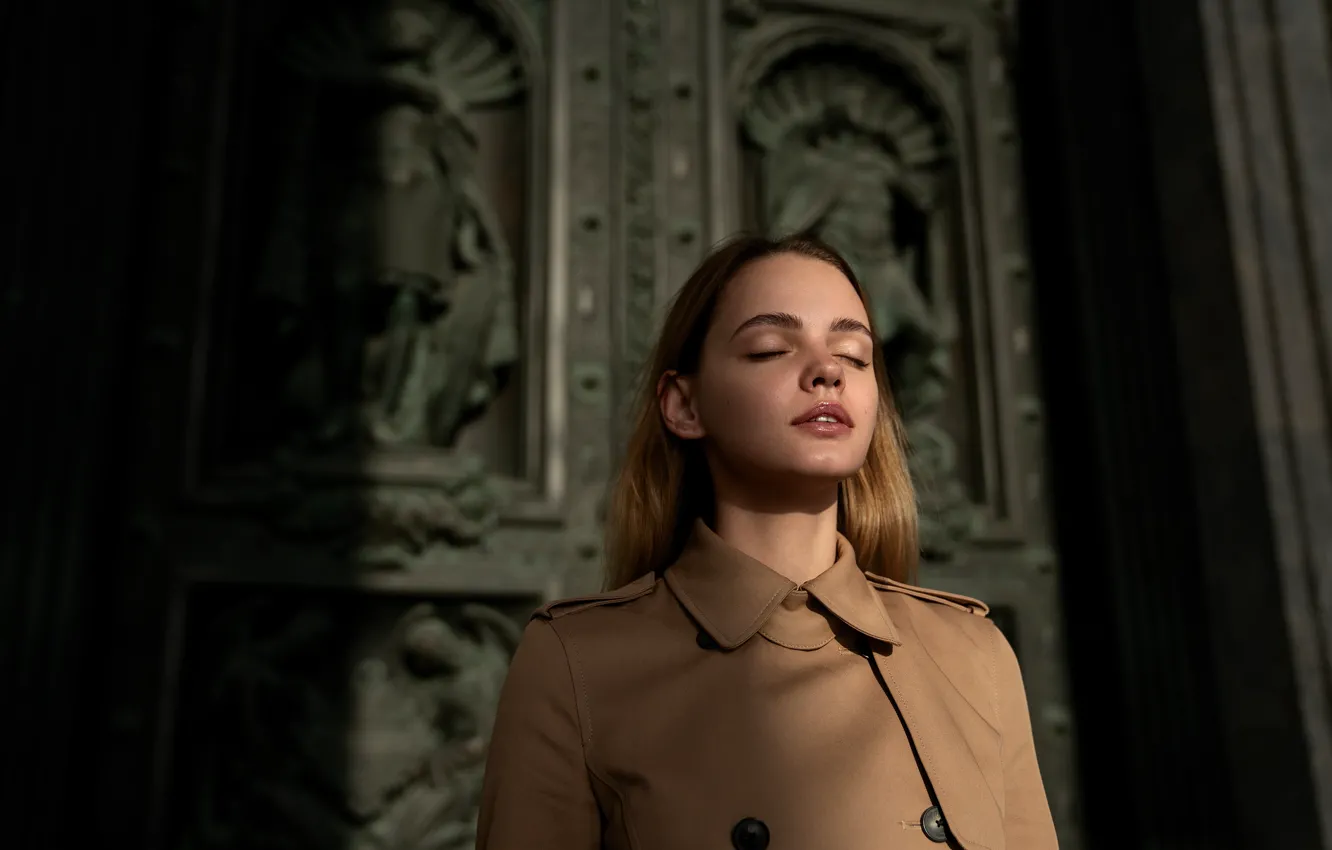 Photo wallpaper girl, close-up, Andrew Brandis, Natasha Udovenko, Andrey Brandis