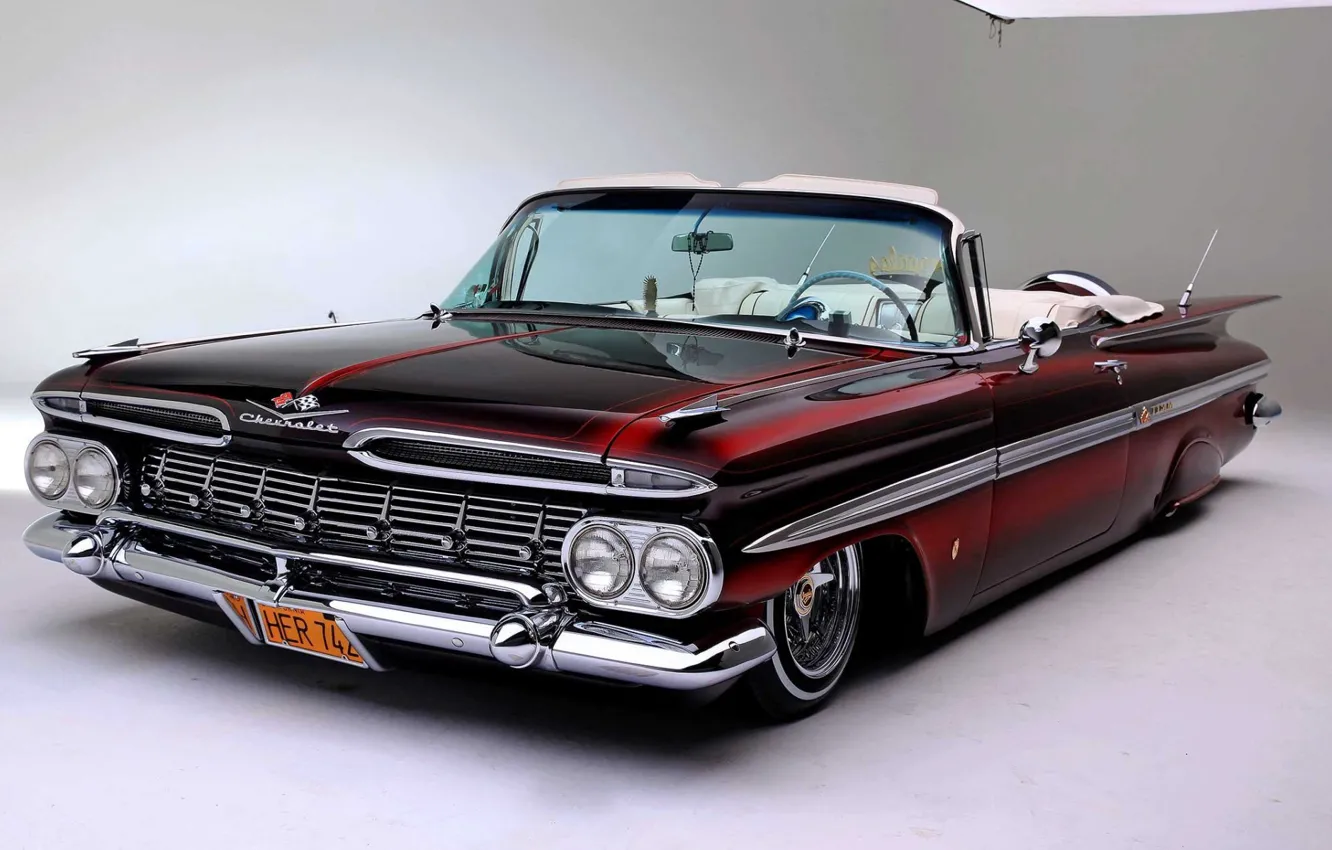 Photo wallpaper Chevrolet, lowrider, Impala, 1959