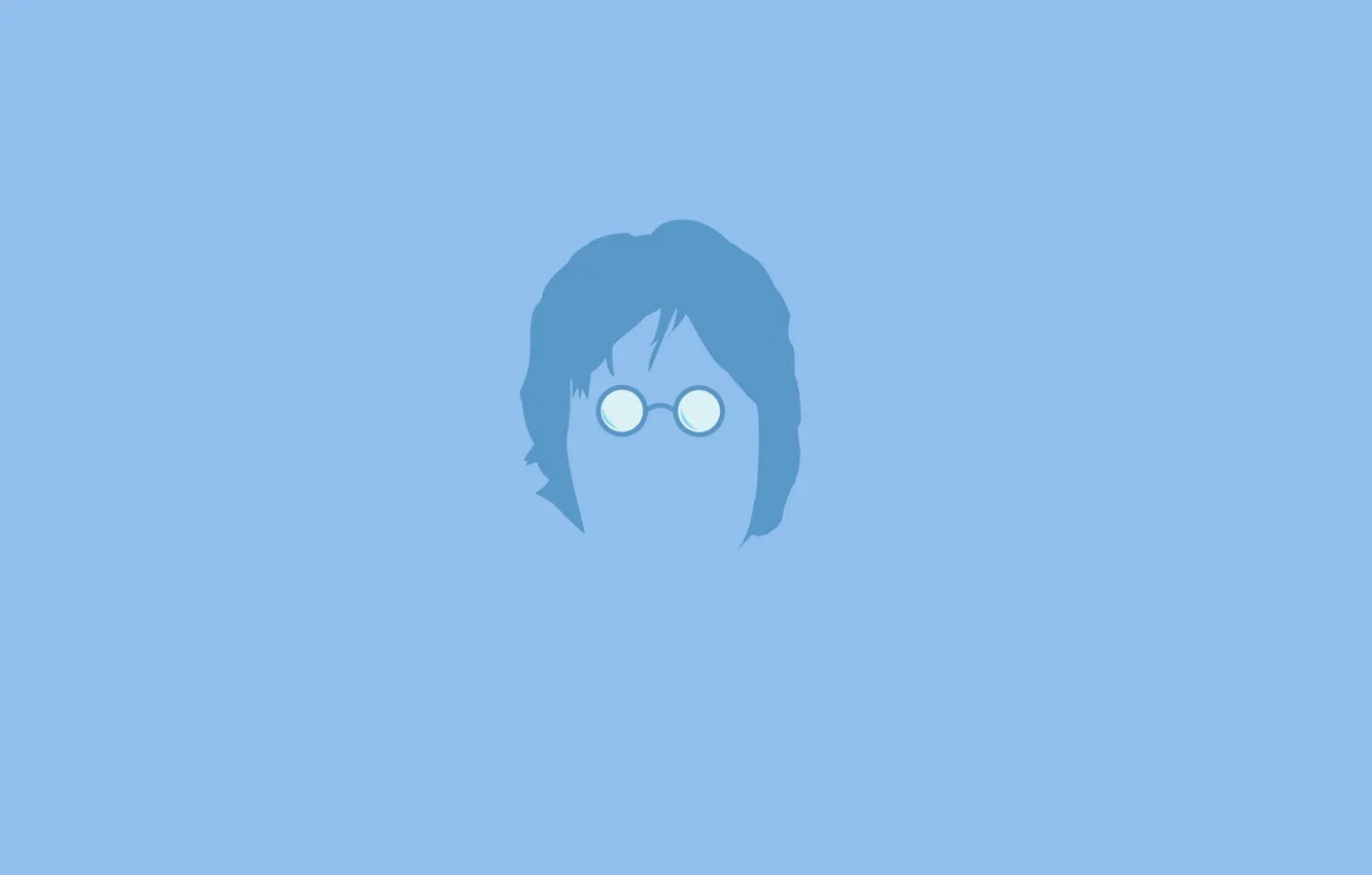 Photo wallpaper abstraction, face, music, glasses, John Lennon