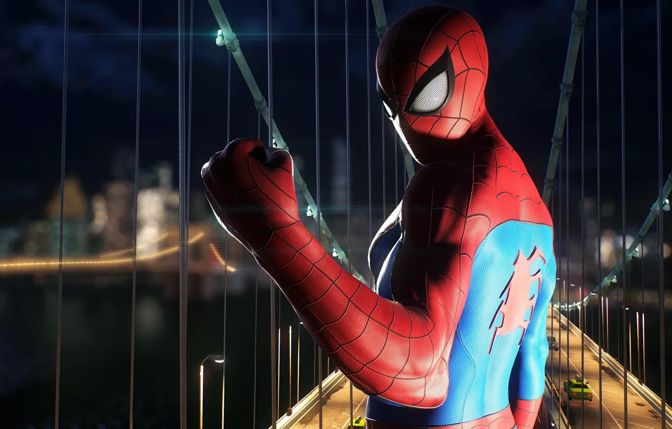 Photo wallpaper graphics, game, sony, playstation, spiderman, peter parker, ps5, spiderman2