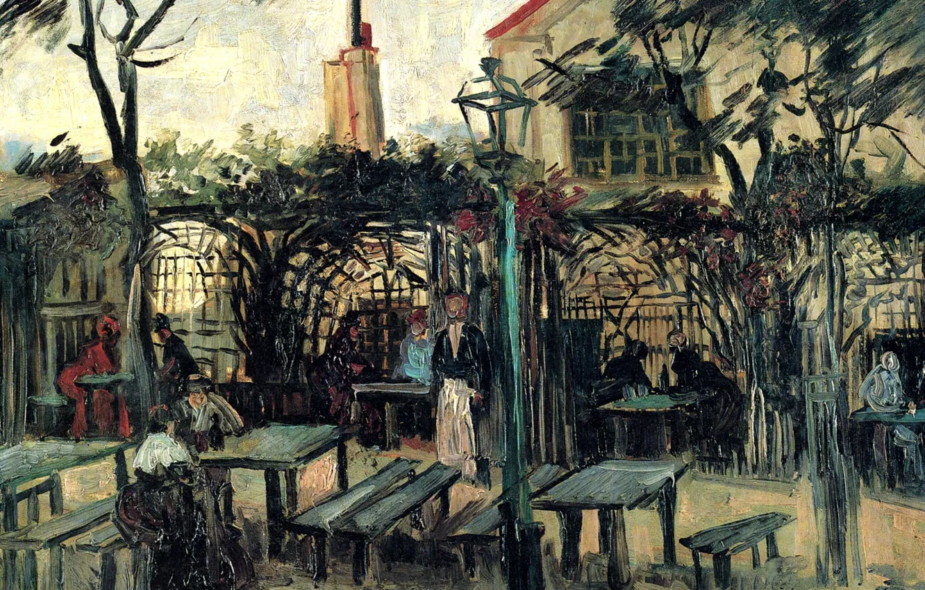 Photo wallpaper Vincent van Gogh, The Open-Air Café, Terrace of a Cafe, on Montmartre