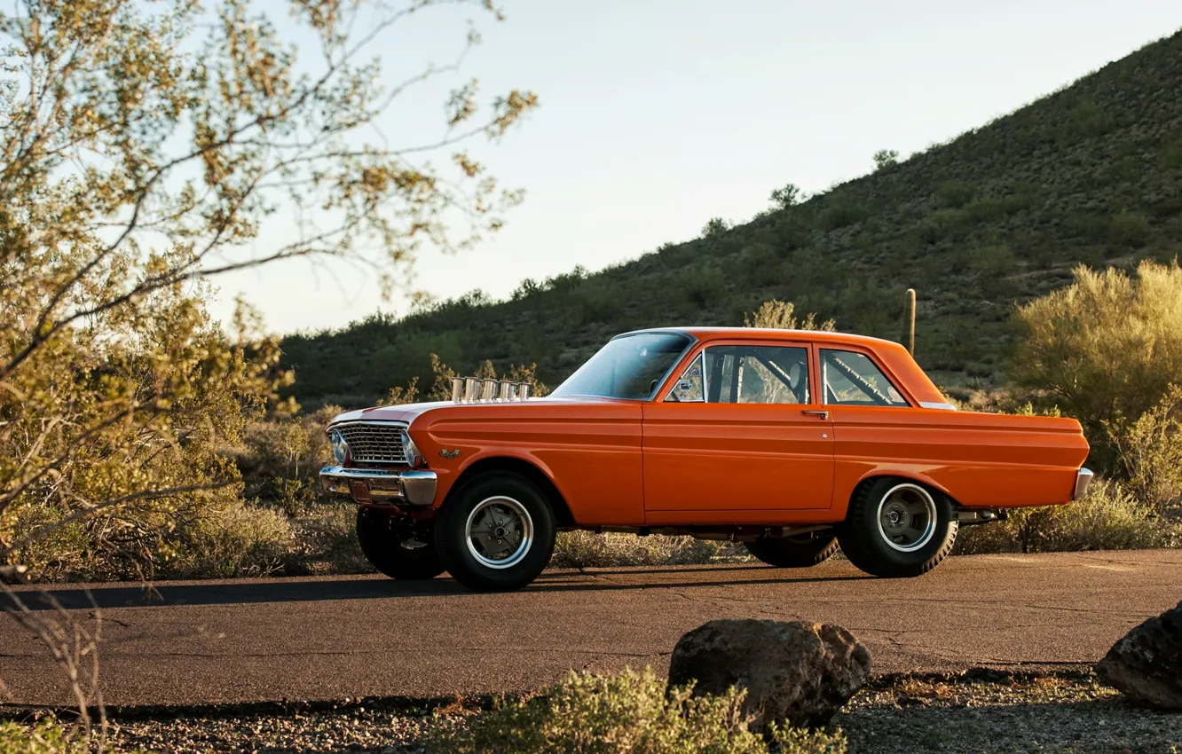 Photo wallpaper Ford, Falcon, 1964, Square Body Falcon, AFX, Drag Car