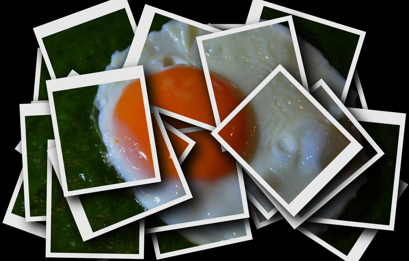 Photo wallpaper Photo, Food, Rendering, Scrambled eggs