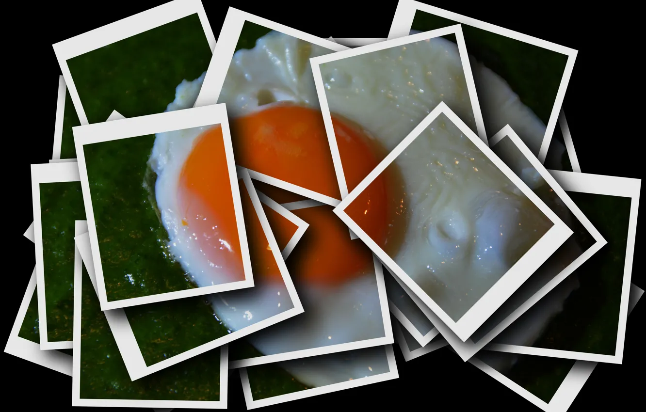 Photo wallpaper rendering, photo, food, scrambled eggs