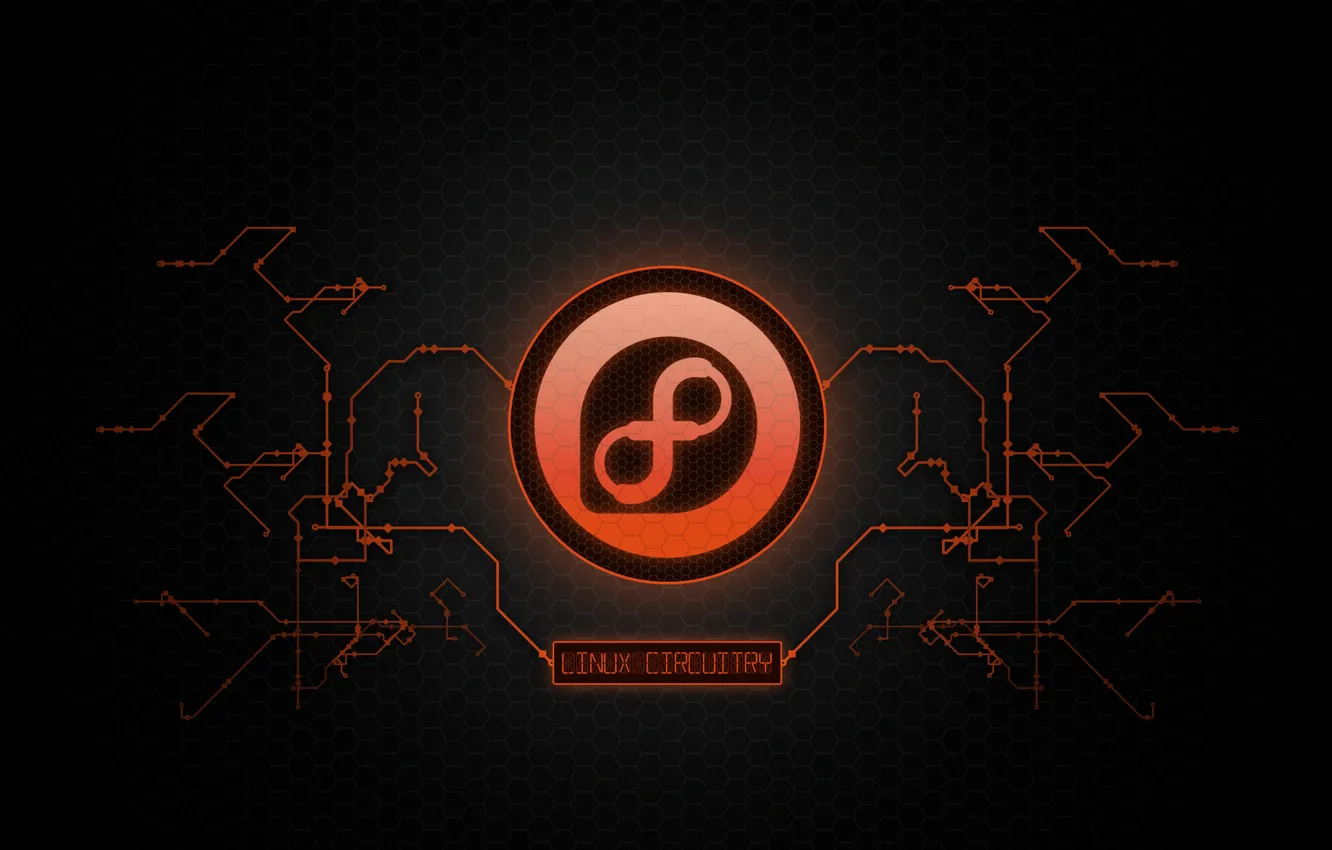 Photo wallpaper linux, electric, Fedora