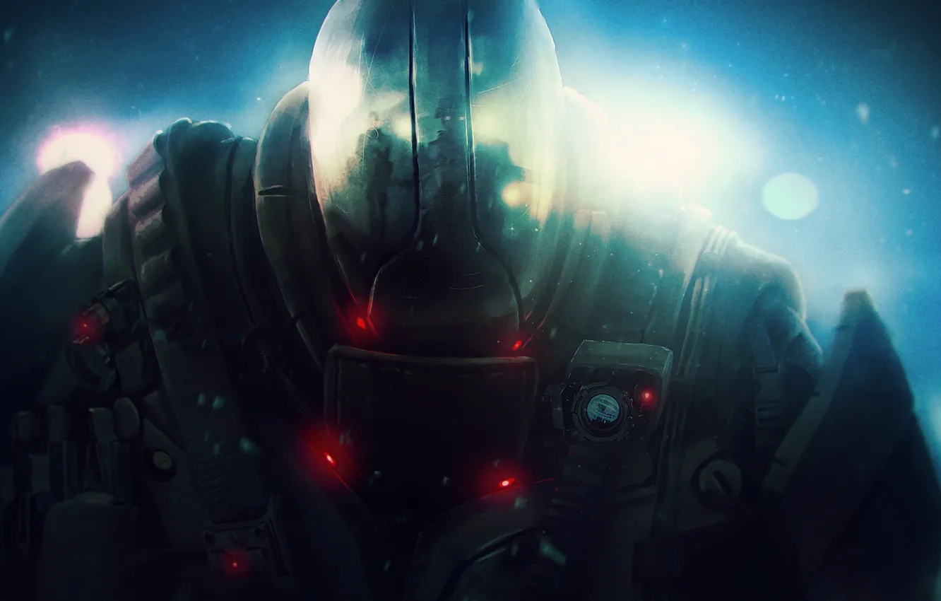 Photo wallpaper fiction, costume, helmet, armor, art, special forces, special forces