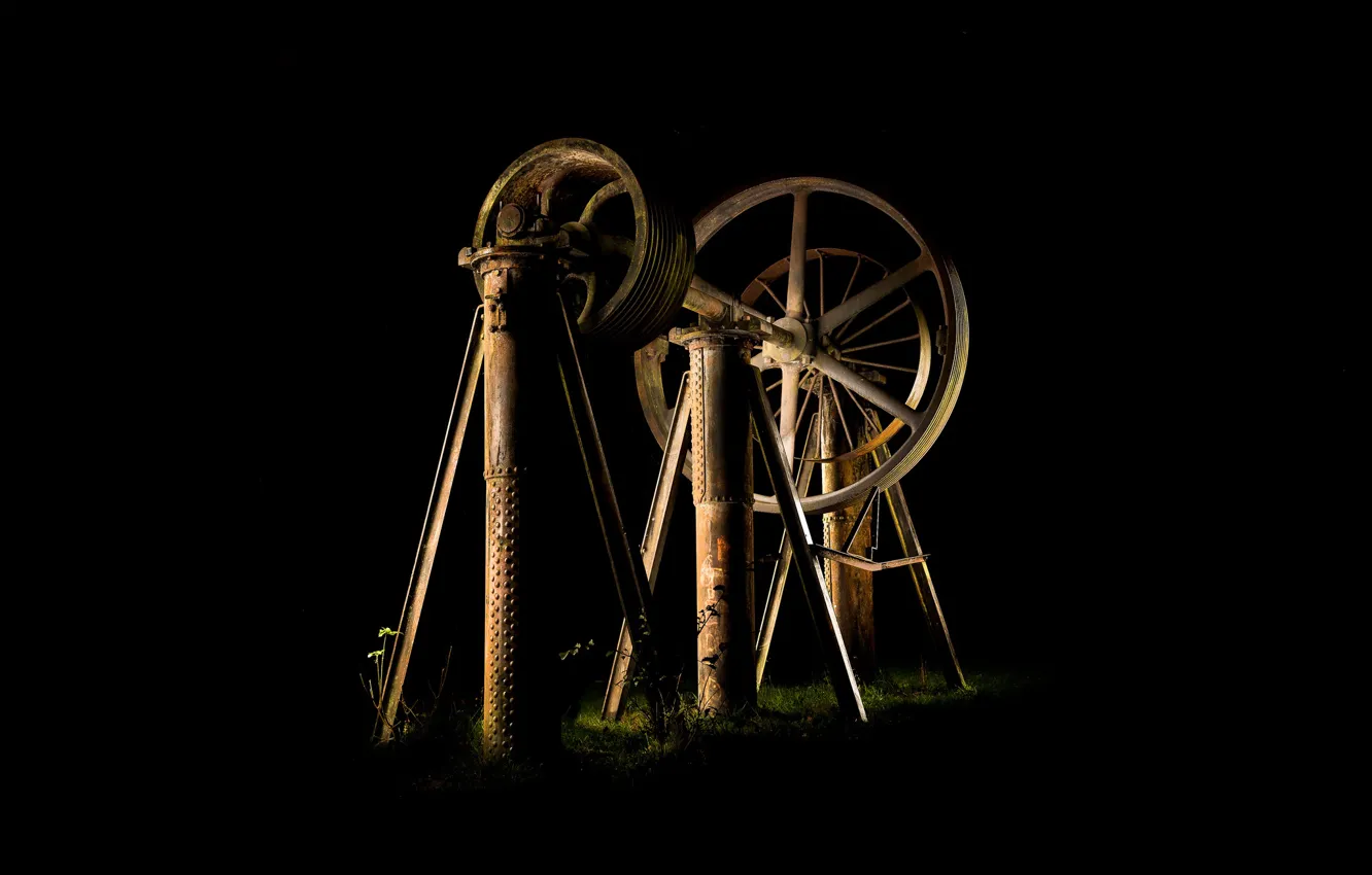 Photo wallpaper background, mechanism, Cog