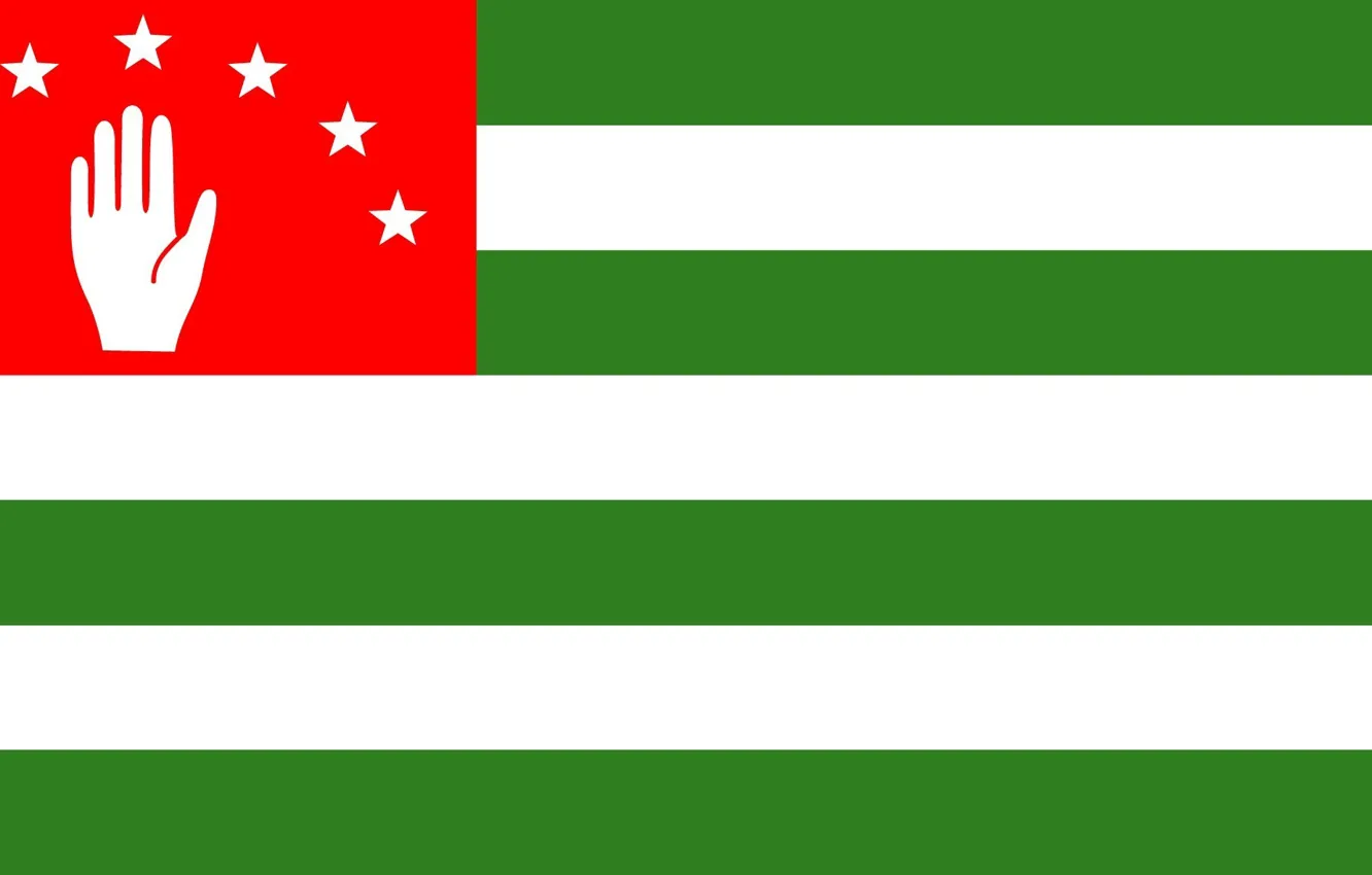 Photo wallpaper flag, Abkhazia, country soul