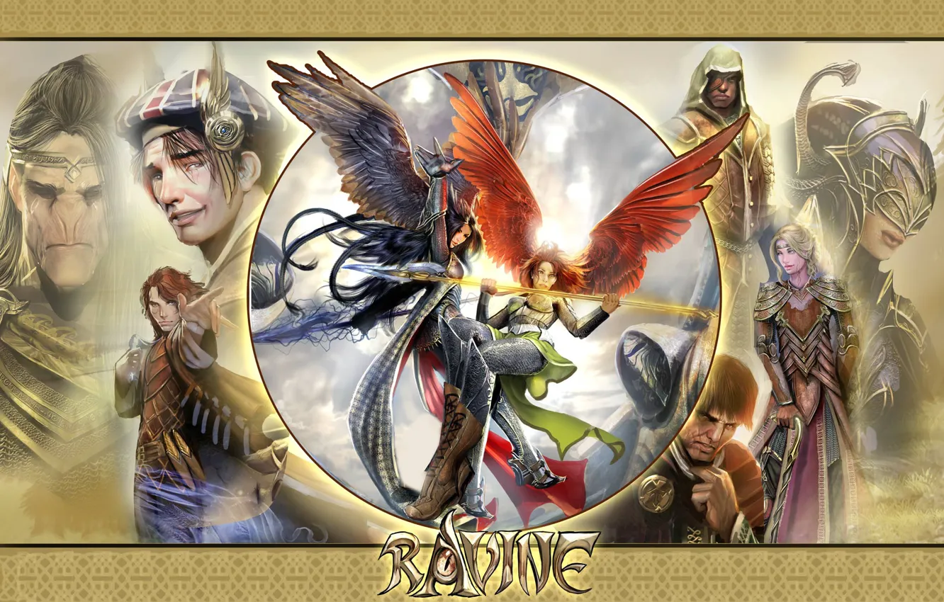 Photo wallpaper angel, comic, Stjepan Sejic, ravine, Nebezial