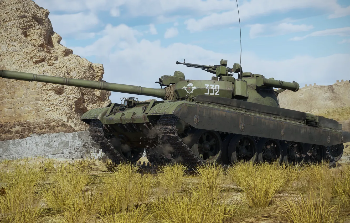 Photo wallpaper USSR, main battle tank, T-55AM-1