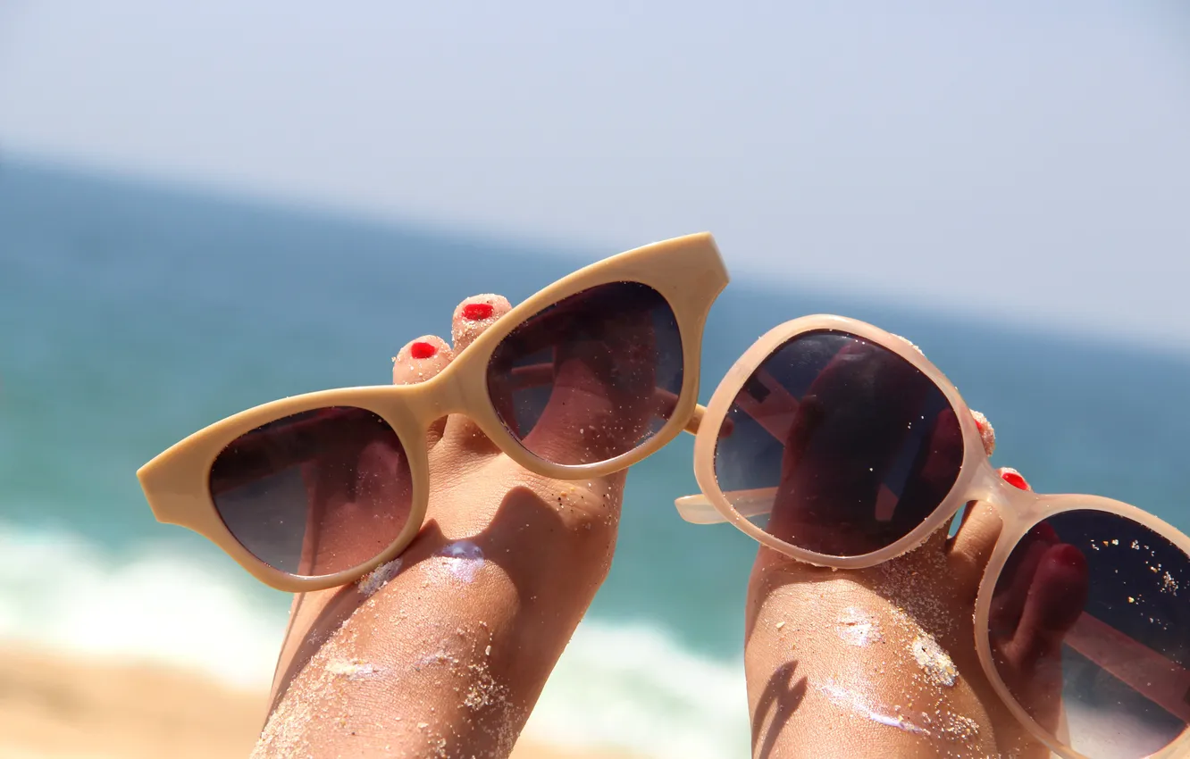 Photo wallpaper sand, sea, beach, summer, nature