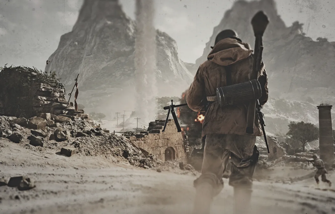 Photo wallpaper the game, Electronic Arts, Battlefield V, The first-person shooter