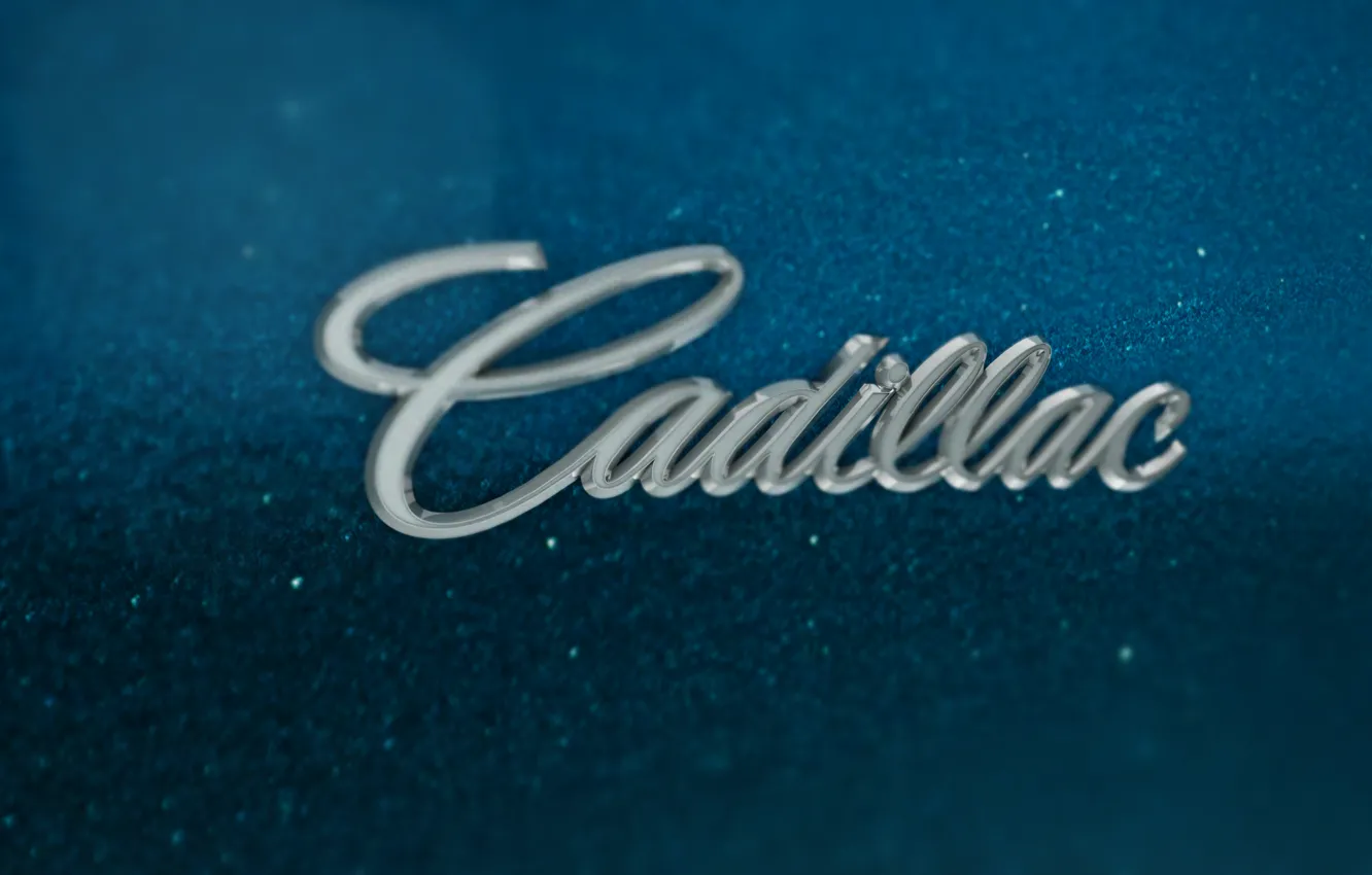 Photo wallpaper car, Cadillac, sexy, blue, macro, blur, swaroop