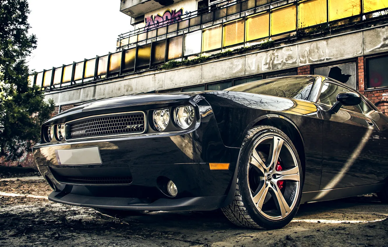 Photo wallpaper car, auto, tuning, Dodge, Challenger, Dodge, muscle car