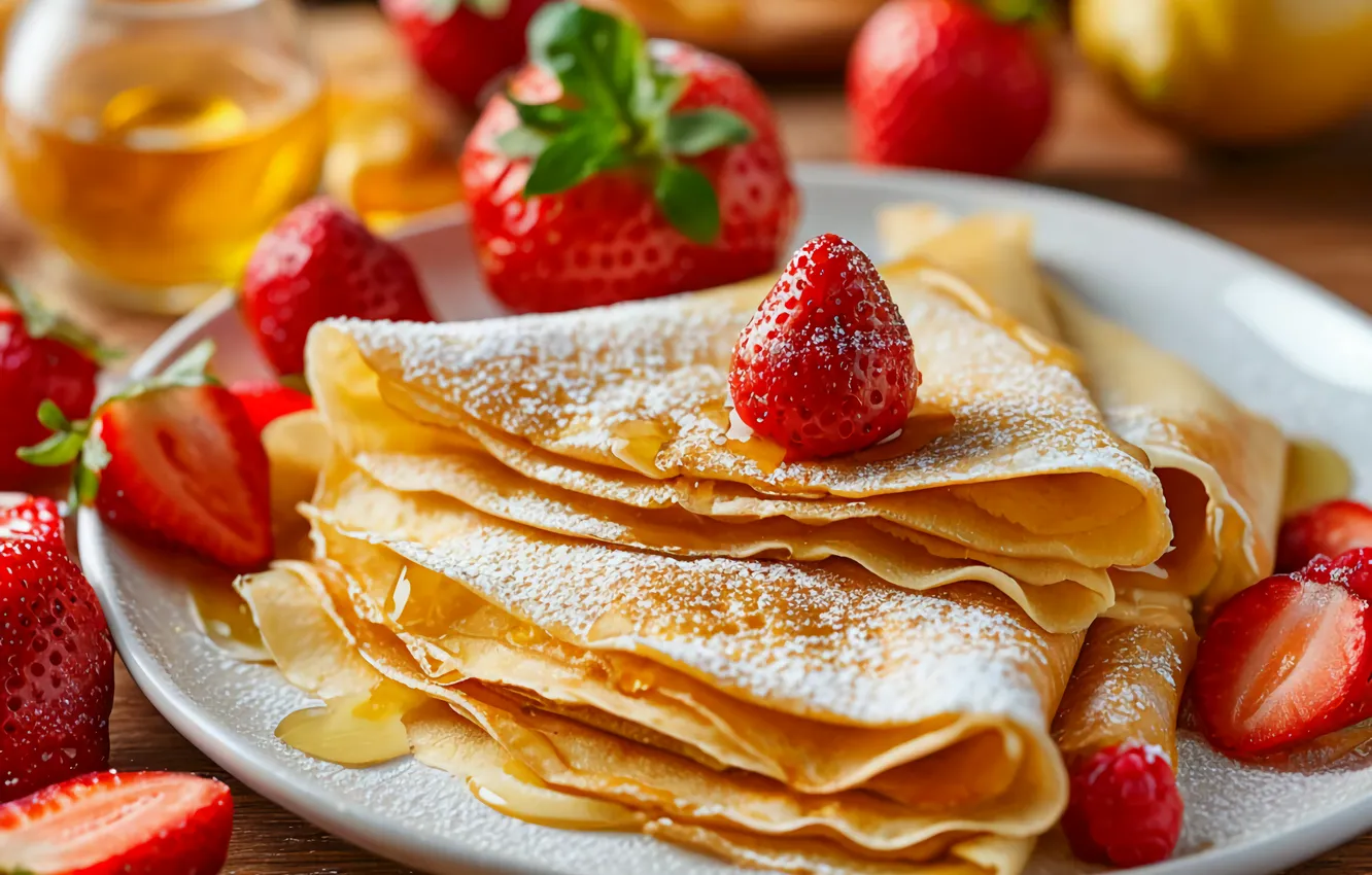 Photo wallpaper holiday, pancakes