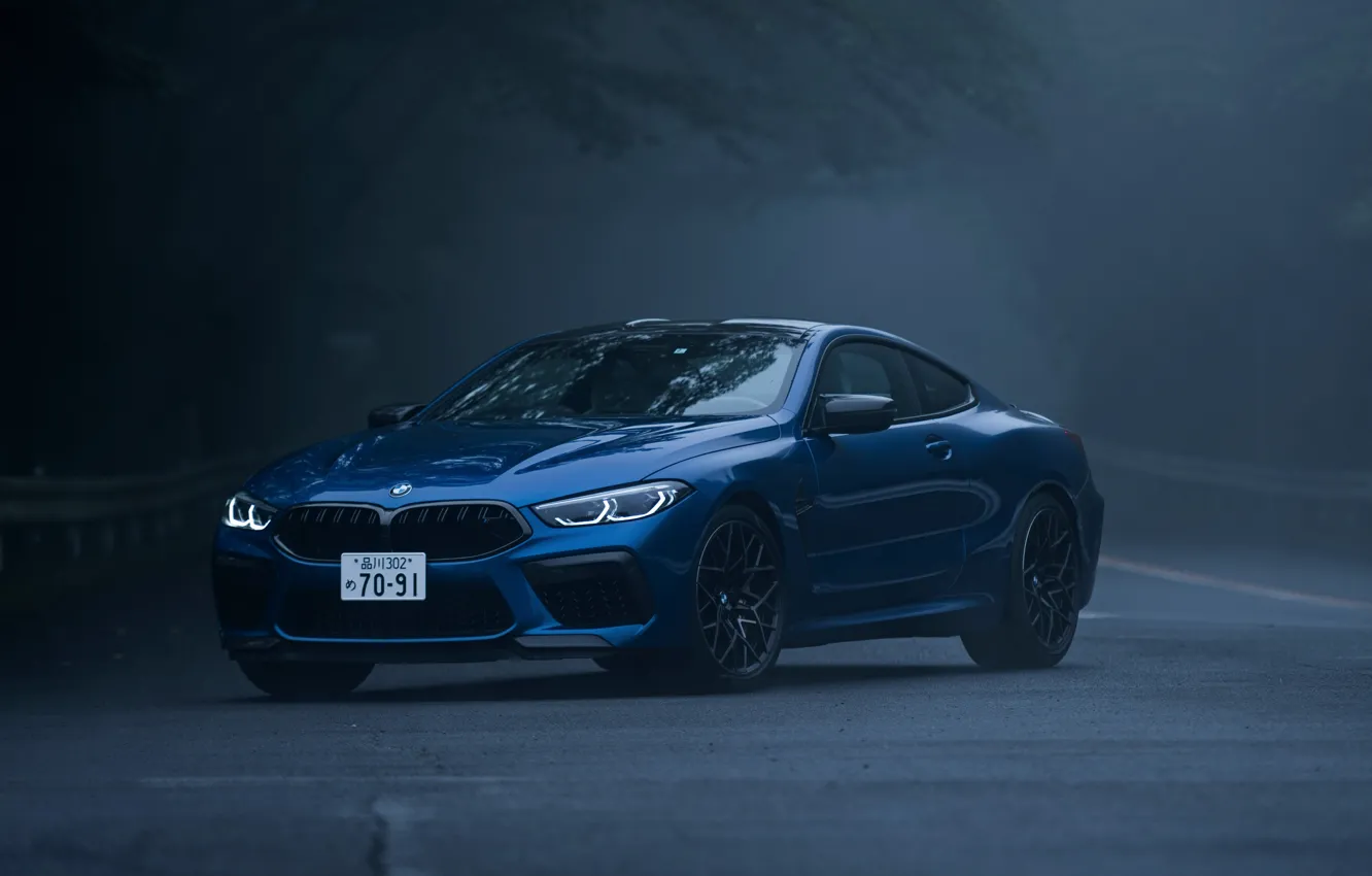 Photo wallpaper fog, coupe, BMW, Coupe, 2020, BMW M8, two-door, M8