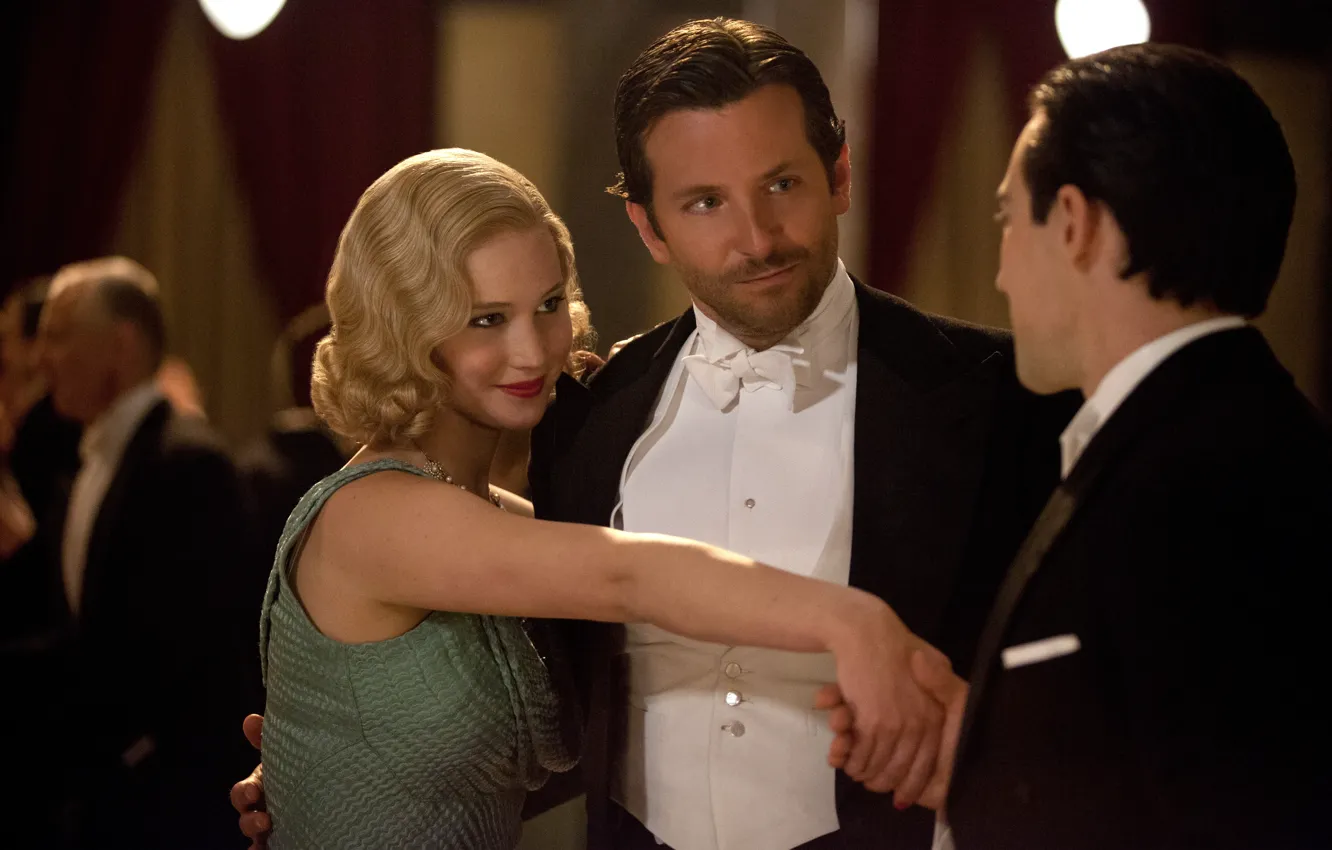 Photo wallpaper Bradley Cooper, Bradley Cooper, Jennifer Lawrence, Jennifer Lawrence, Serena