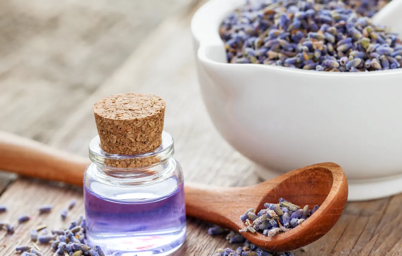 Photo wallpaper lavender, purple, lavender, salt, spa, oil
