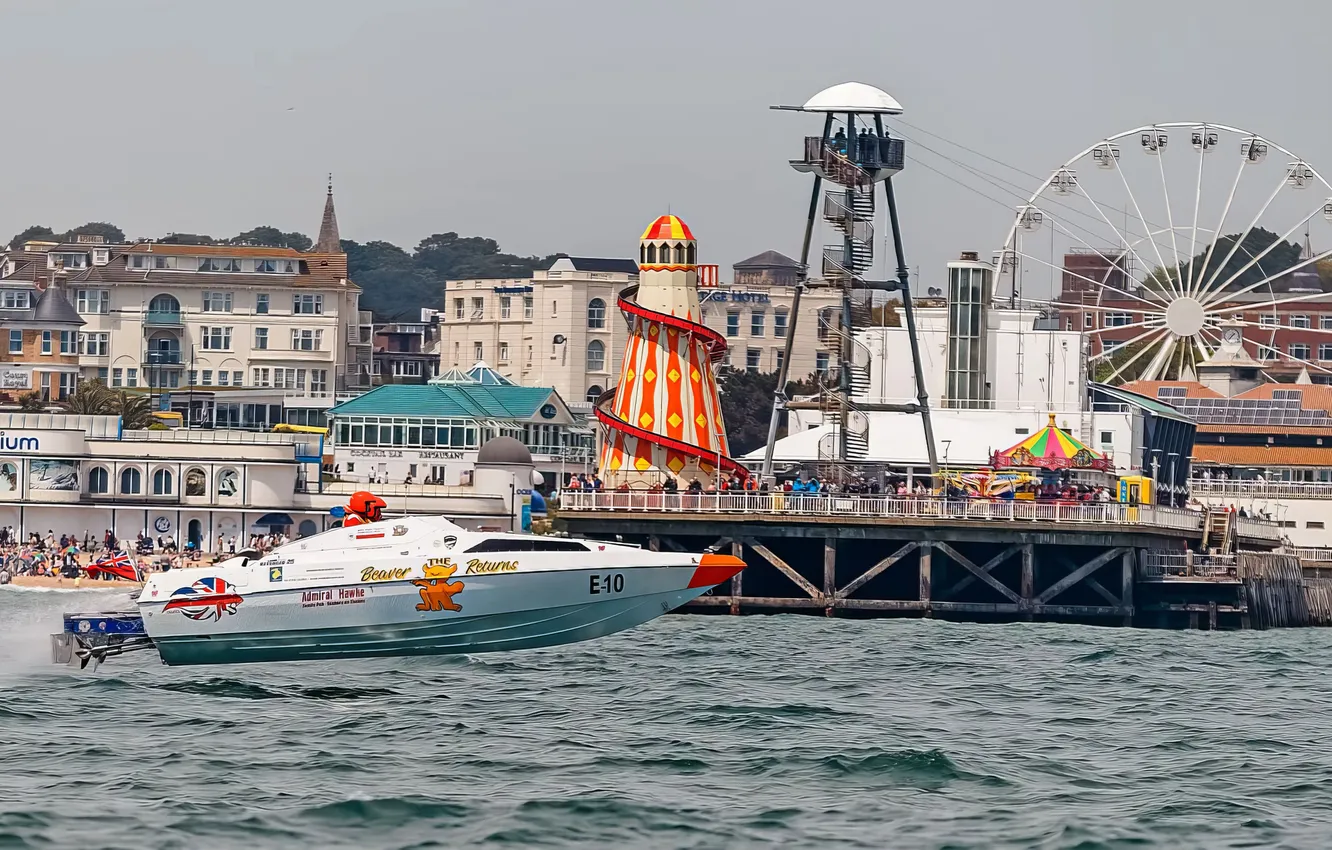 Photo wallpaper race, boat, speed