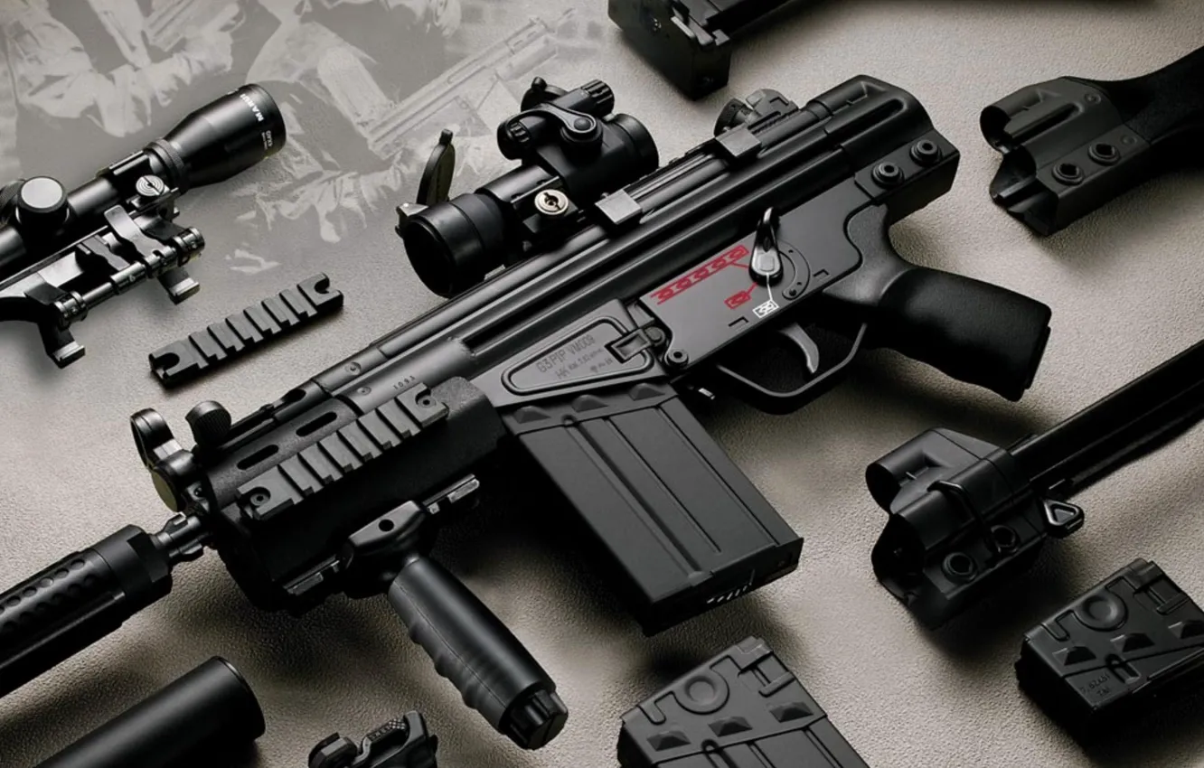 Photo wallpaper weapons, optics, trunk