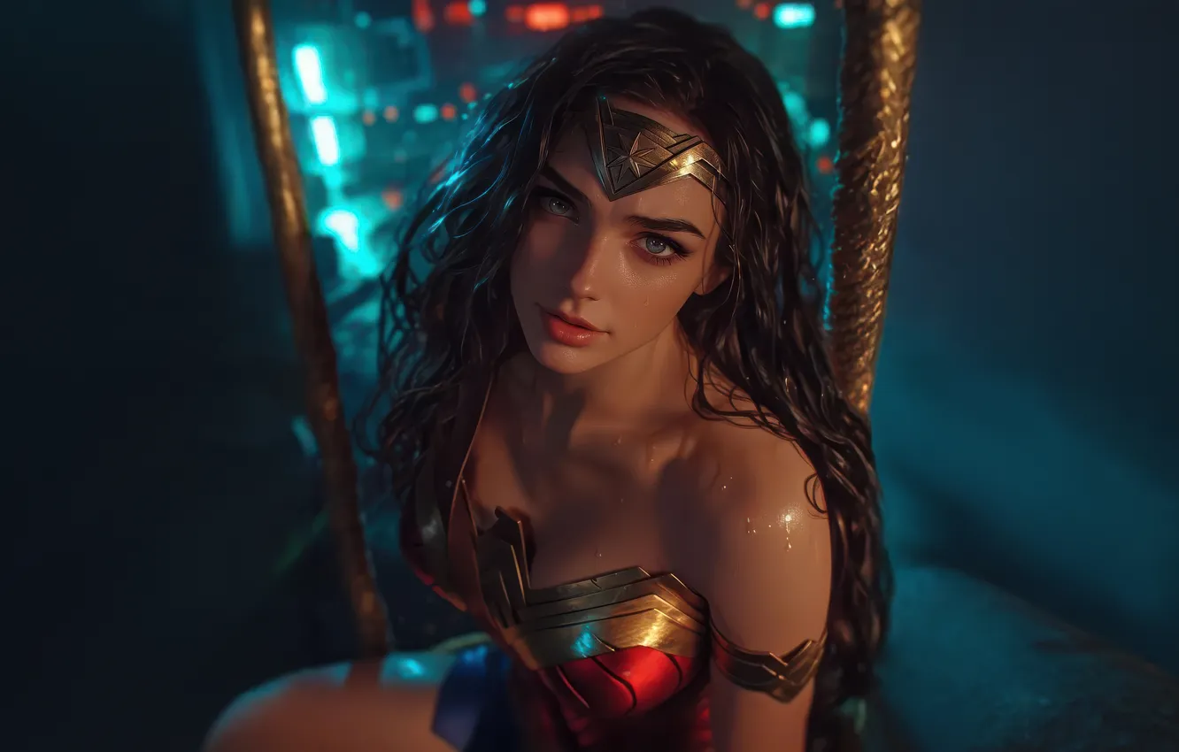 Photo wallpaper Wonder Woman, Defender, Divine
