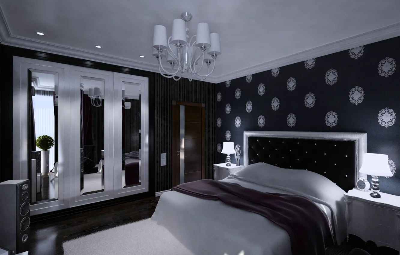 Photo wallpaper design, interior design