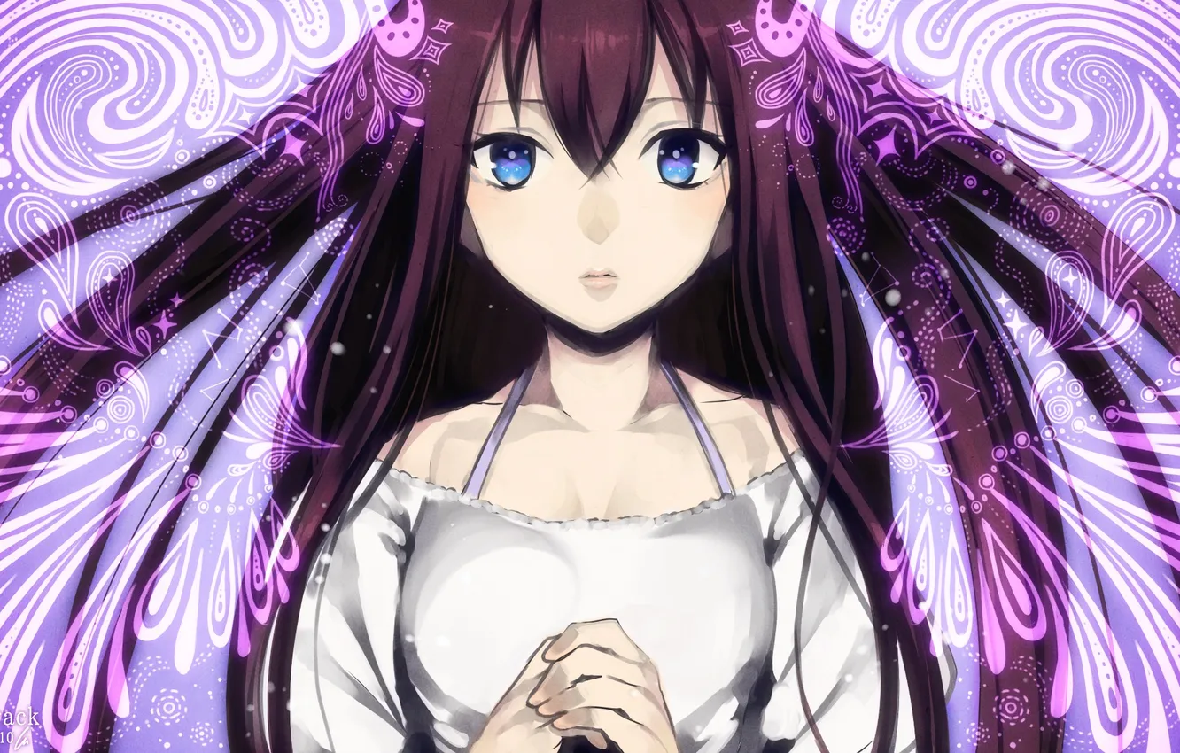 Photo wallpaper eyes, girl, hair, anime, art, ot-nm