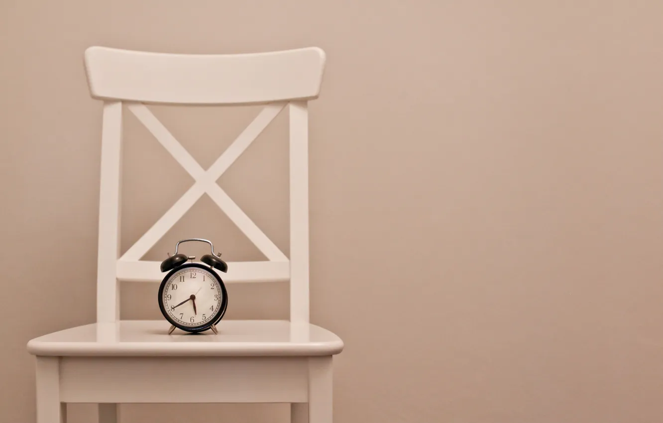 Photo wallpaper watch, minimalism, chair