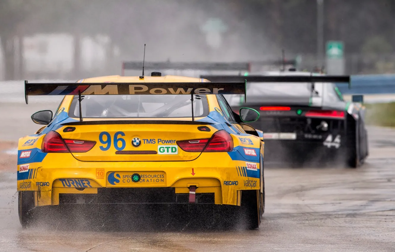 Photo wallpaper Audi, race, BMW, Motorsport, GTLM, R8