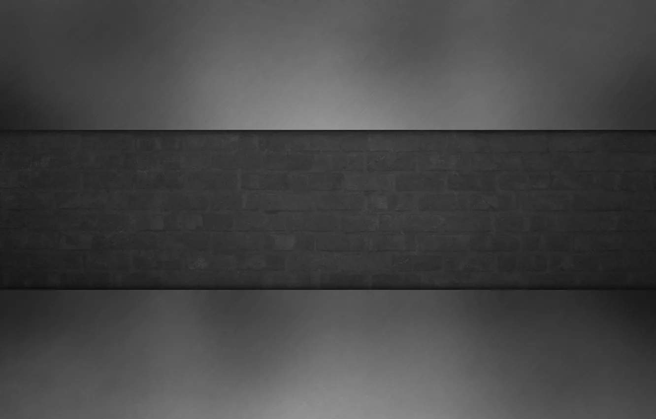 Photo wallpaper strip, the dark background, grey, wall, brick, texture