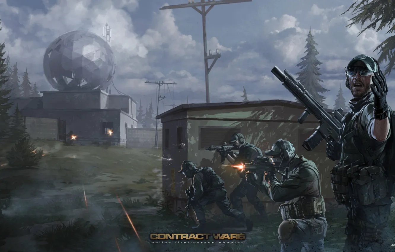 Photo wallpaper art, soldiers, special forces, contract wars, BEAR, USEC