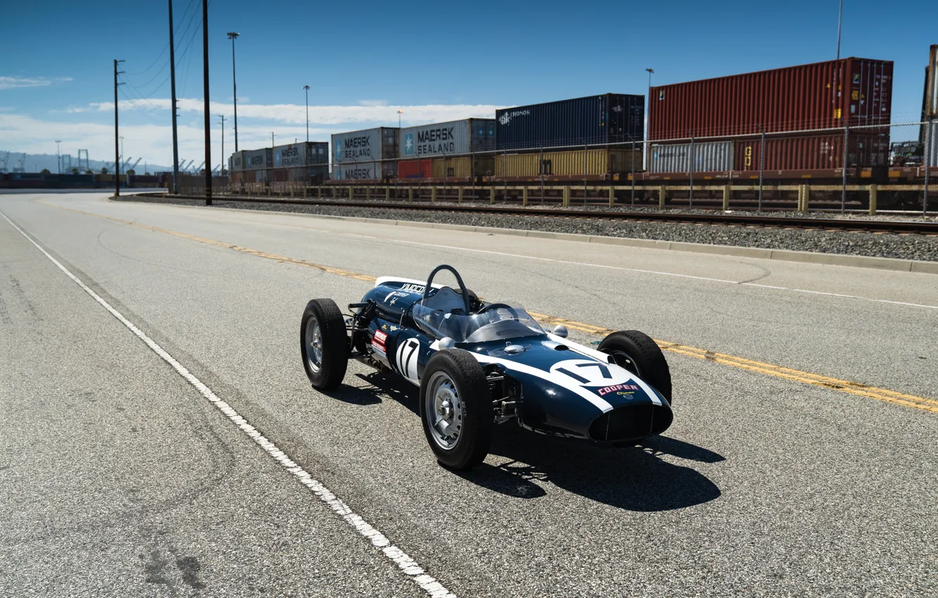 Photo wallpaper Cooper, Formula 1, Classic car, 1961, Sports car, Cooper T54, Indianapolis 500, Indianapolis 500-Mile Race