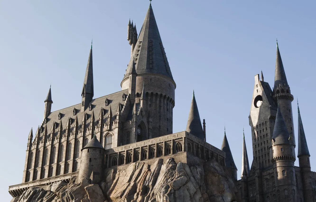 Photo wallpaper castle, hogwarts, themepark