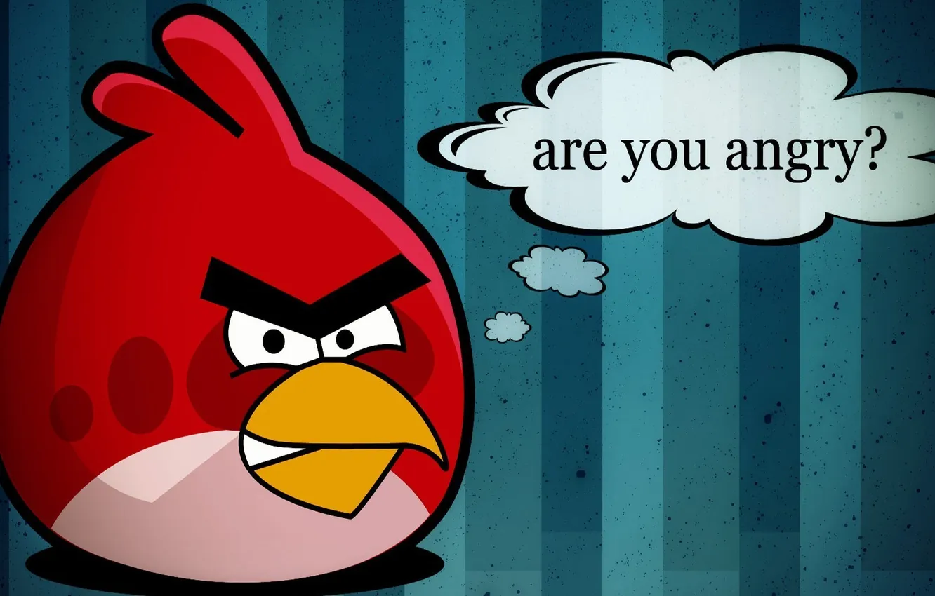Photo wallpaper question, angry birds, angry birds, angry, red bird