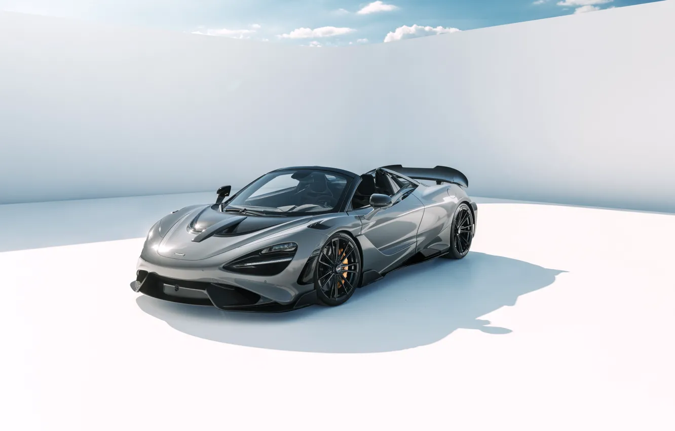 Photo wallpaper McLaren, front view, 765LT, Novitec McLaren 765LT Spider