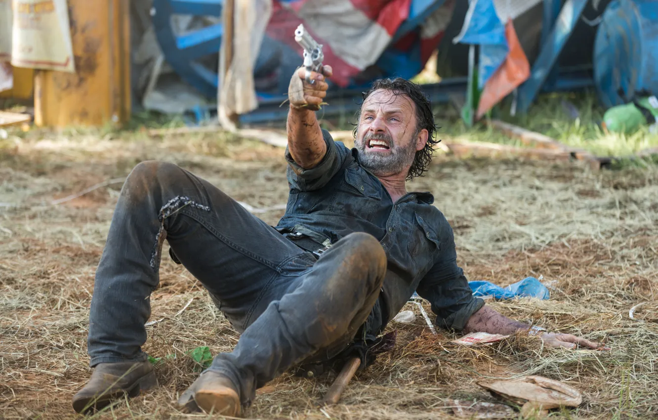 Photo wallpaper Rick, Andrew Lincoln, The Walking Dead, season 7