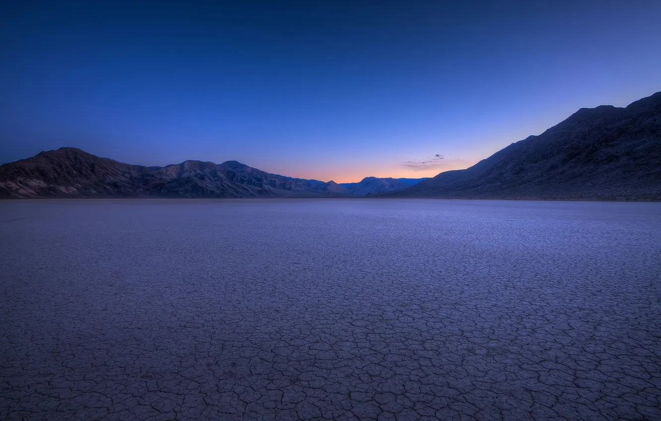 Photo wallpaper desert, night, dry