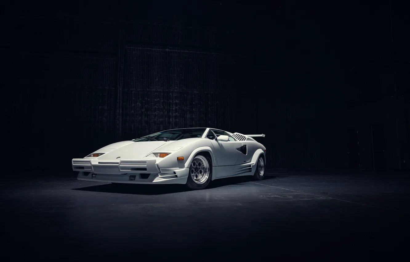 Photo wallpaper Lamborghini, supercar, Countach, legendary, Lamborghini Countach 25th Anniversary