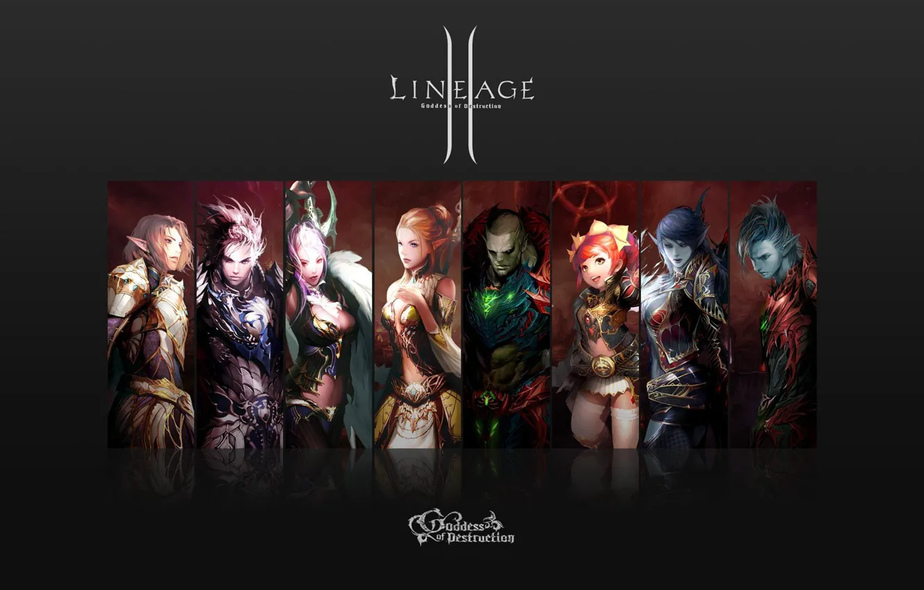 Photo wallpaper line, La2, God, lineage, Lineage2, destruction